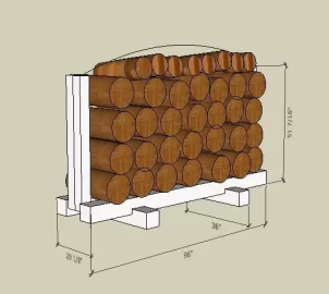 [Hearth.com] 1/2 Cord Wood racks for tractor forks