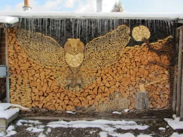 [Hearth.com] Coolest woodpile ever