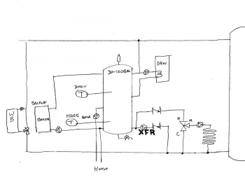 [Hearth.com] Alpha pump and 'backwards' mixing valve to control loop?