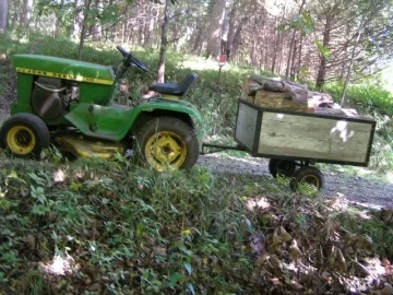 [Hearth.com] wood cutting with garden tractors - PICS