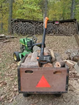 [Hearth.com] wood cutting with garden tractors - PICS