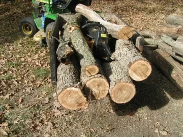 [Hearth.com] wood cutting with garden tractors - PICS