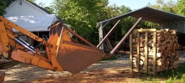 [Hearth.com] 1/2 Cord Wood racks for tractor forks