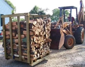 [Hearth.com] 1/2 Cord Wood racks for tractor forks