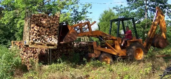 [Hearth.com] 1/2 Cord Wood racks for tractor forks