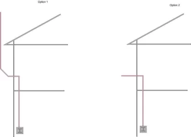 [Hearth.com] Pipe thimble through header board above door?