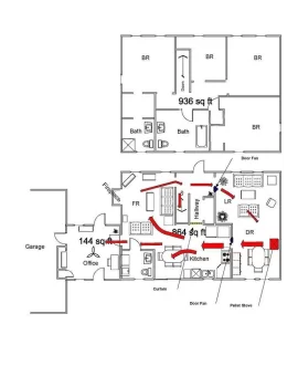 [Hearth.com] Need help with stove location to direct heat flow (REVISITED)