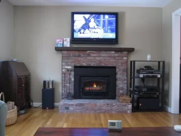 [Hearth.com] Mounting LCD TV above mantel with wood insert