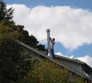 [Hearth.com] Do you think I have a problem? Pictures of chimney install.