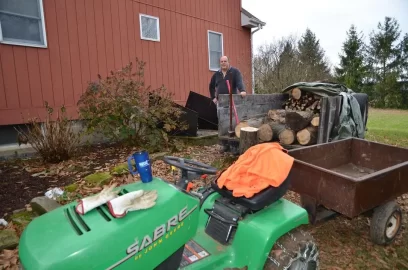 [Hearth.com] wood cutting with garden tractors - PICS