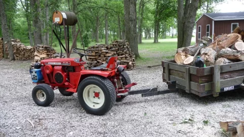 [Hearth.com] wood cutting with garden tractors - PICS