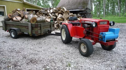 [Hearth.com] wood cutting with garden tractors - PICS