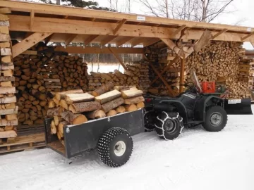 [Hearth.com] Wood shed getting low, 37° & fill the woodbox