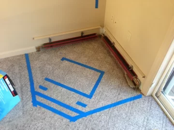 [Hearth.com] Moving baseboard to install hearth