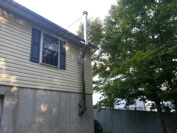 [Hearth.com] Exterior stainless steel chimney