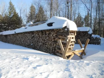 [Hearth.com] Firewood frosting