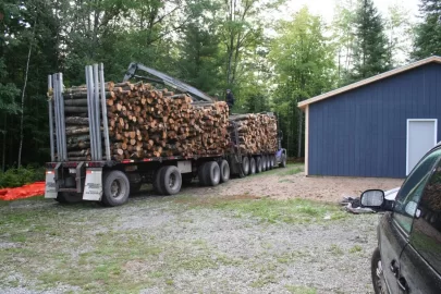 [Hearth.com] Logging truck load