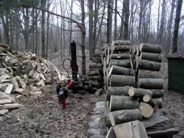 [Hearth.com] Splitting wood