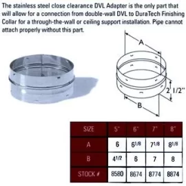 [Hearth.com] Duravent Piping adapter