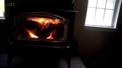 [Hearth.com] Warm cozy fire on an icy afternoon