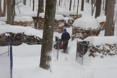 [Hearth.com] Love seeing snow covered stacks!