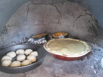 [Hearth.com] Wood fired oven - another rustic chicken pot pie.