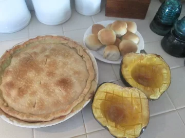 [Hearth.com] Wood fired oven - another rustic chicken pot pie.