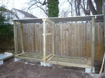 [Hearth.com] Building a wood shed in my backyard