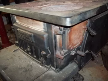 [Hearth.com] Old Wood/Coal Stove Turning White