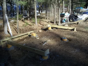 [Hearth.com] Turning a fence into a woodshed - my "green" woodsheld build