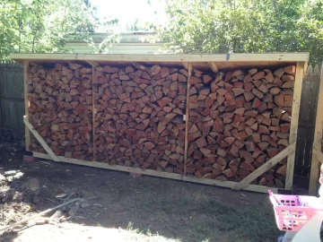 [Hearth.com] Welp time to get some wood so I started building my wood stack things....