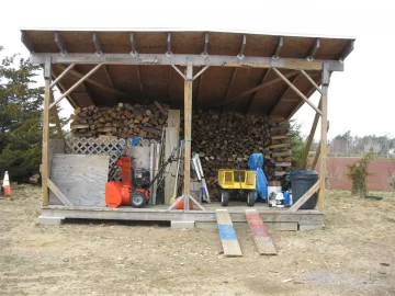 [Hearth.com] Next years wood moved into shelter!