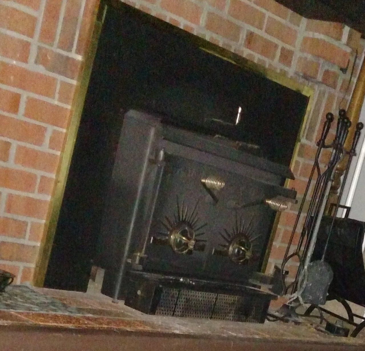 Front my fireplace "Alaska Kodiak"