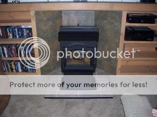 [Hearth.com] Built a New Mantel over pellet stove.